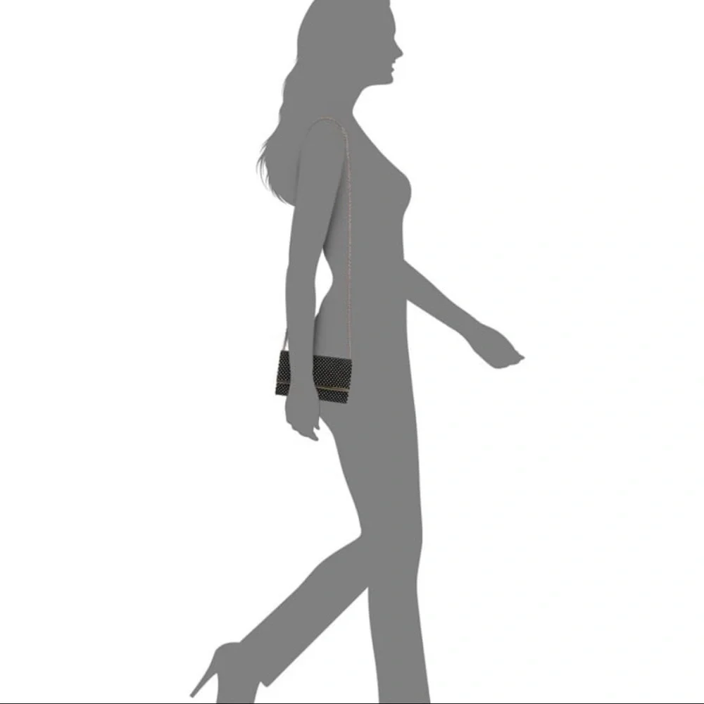 I.N.C. INTERNATIONAL CONCEPTS Caitlin Netted Microstone Clutch